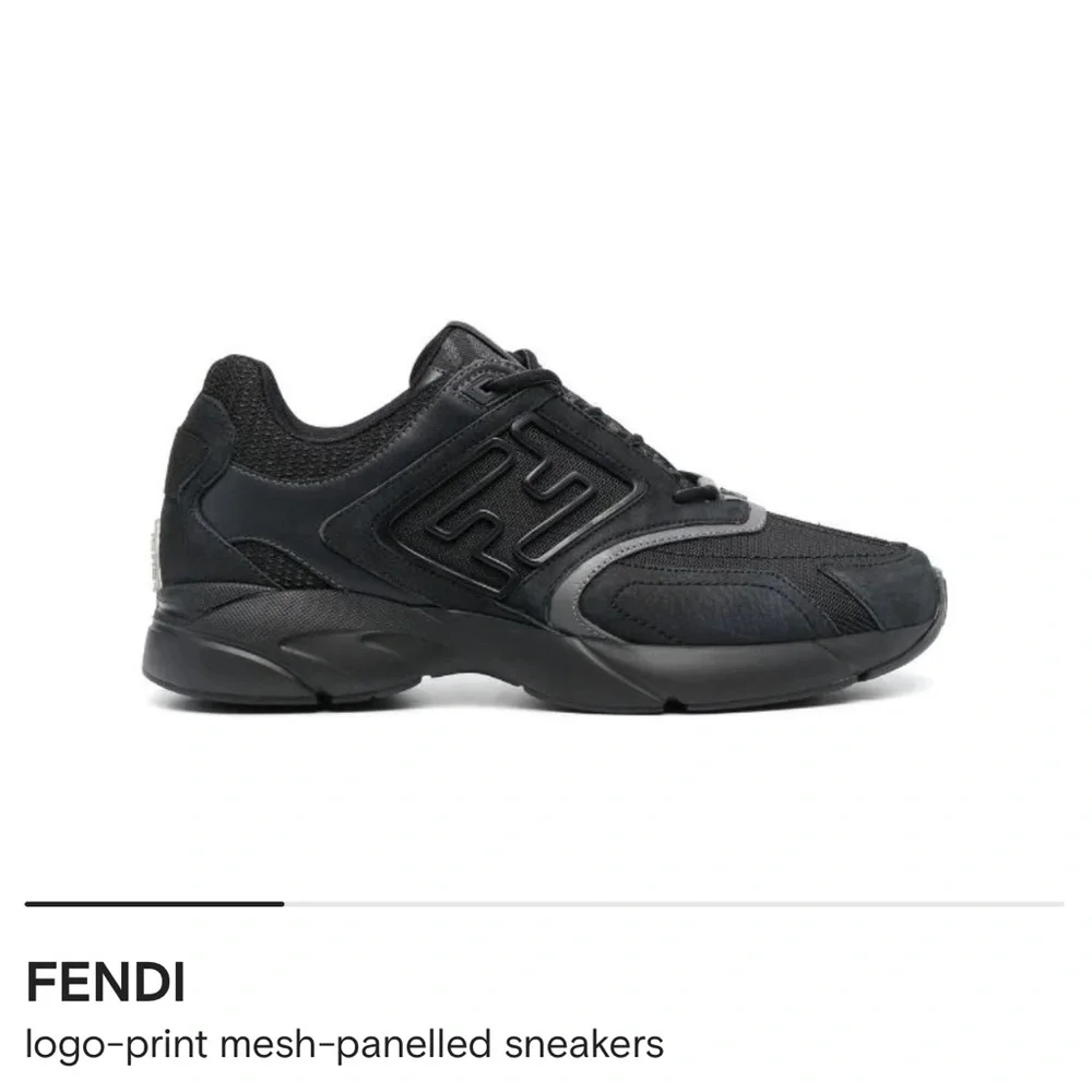 Fendi logo print mesh sneakers - Picture 3 of 5